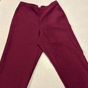 Alfred Dunner Women's Burgundy Pants